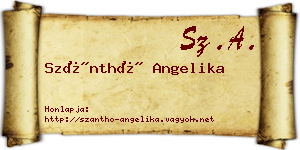 Szánthó Angelika névjegykártya